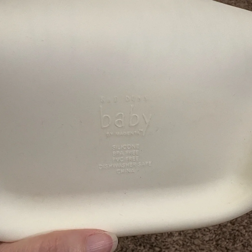 Rae Dunn Silicone Baby Bibs Adjustable Waterproof Set of 2